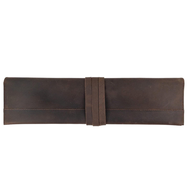 The Chef's Leather Knife Roll - Cowhide Knife Bag for Chefs