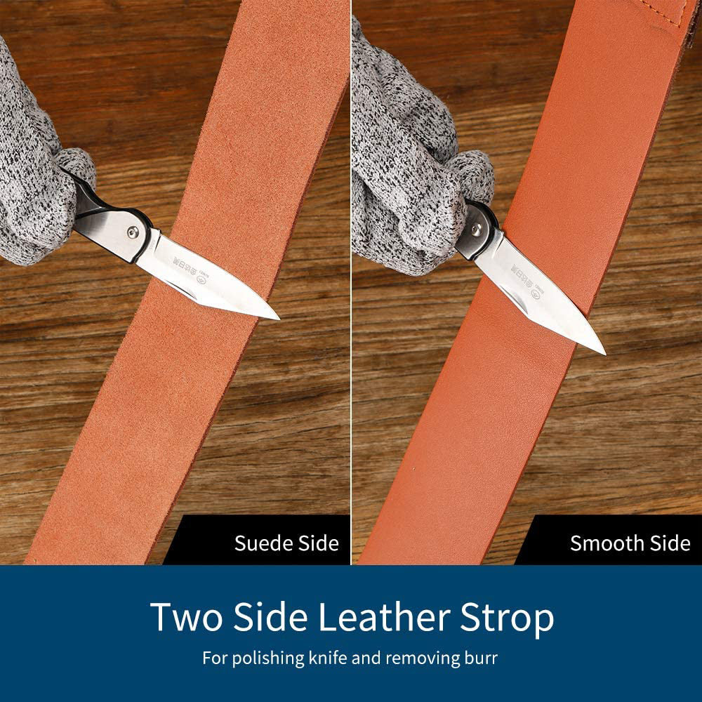 Leather Honing Strop - Hand Strop for Knives and Straight Razors