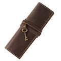 Leather Pen Roll - Top-Grain Cowhide Pencil & Brush Wrap