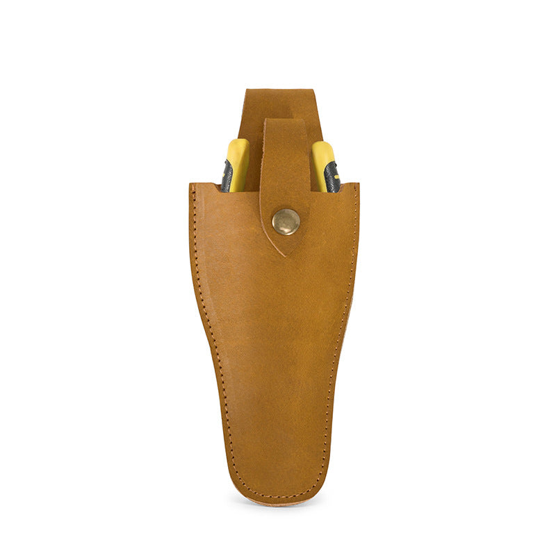 Leather Plier & Pruner Holster - Top-Grain Cowhide Belt Sheath