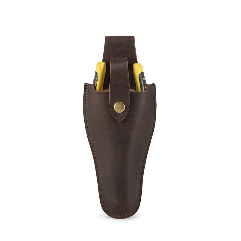 Leather Plier & Pruner Holster - Top-Grain Cowhide Belt Sheath